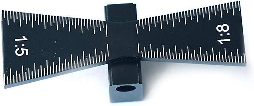 Dovetail marker with aluminum scale, hand cut joints and dovetail guide Size 1: 5 and 1: 8 for woodw