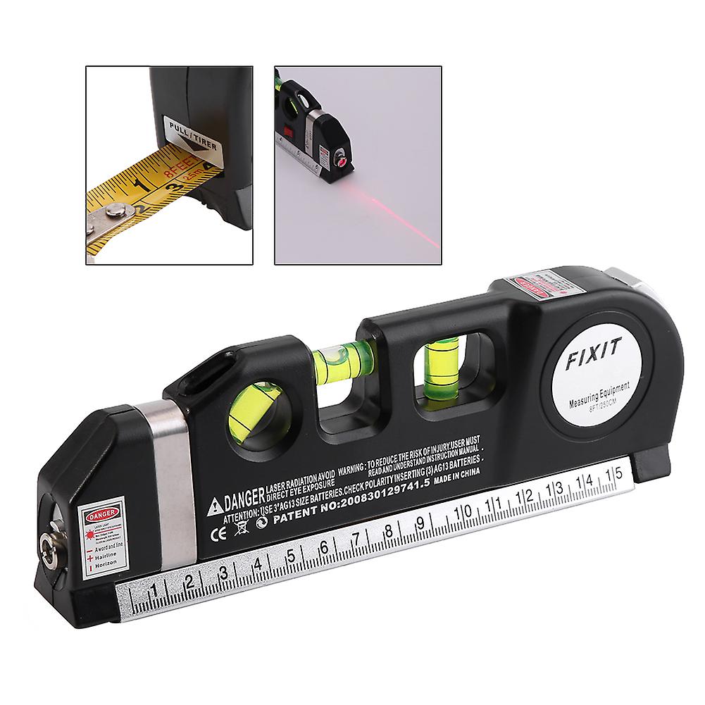 Plastic multi-functional laser level accurate measurement, can measure horizontal and vertical lines