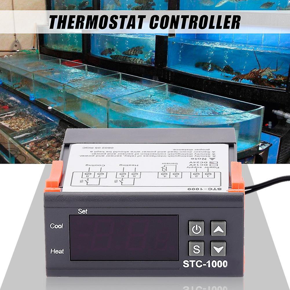 STC-1000 Digital Temperature Controller Thermostat Heat & Cool Modes (24V 10A)