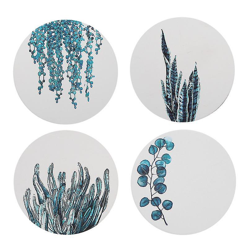 4pcs Oval Anti-scald Cup Mat