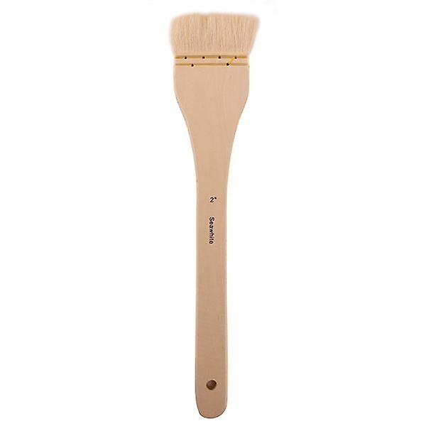 Seawhite Wooden Goat Hair Hake Paint Brush 2"