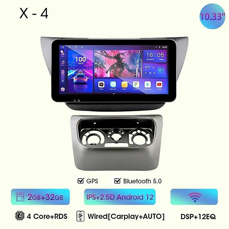 10.33" Car Radio For Mitsubishi Lancer 9 Cs 2000-2010 2din Android 12 Carplay Multimidia Video Player Navigation Head Unit