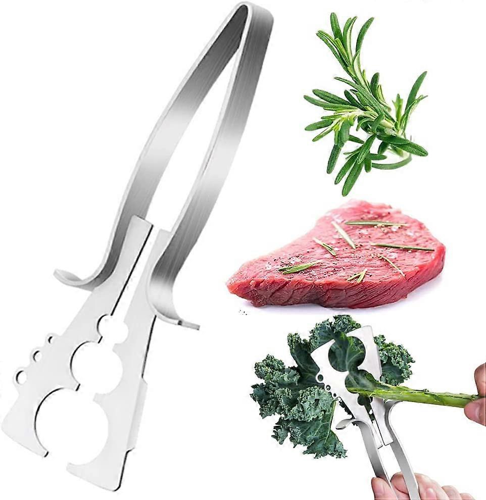 Herb Stripper Tool rustfritt stål Herb Leaf Zipper Cilantro Leaf Remover Vegetabilsk Leaf Stripper Cutter