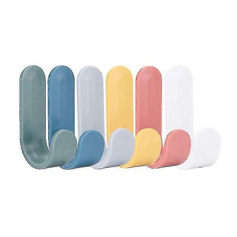 6 pieces wall hooks wall hooks, self-adhesive wall hooks -