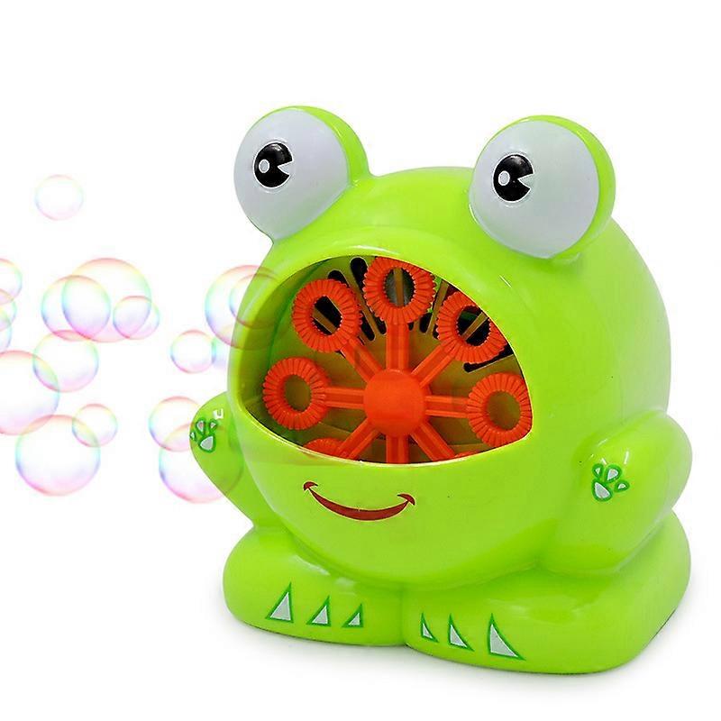 Bubble Machine, Kids Toy 3 4 5 6 7 8 9 10 Years Old Portable Automatic Soap Bubbles Bubble Blower with 1 Liquid Bottles Boys Girls Gift Outdoor Garden