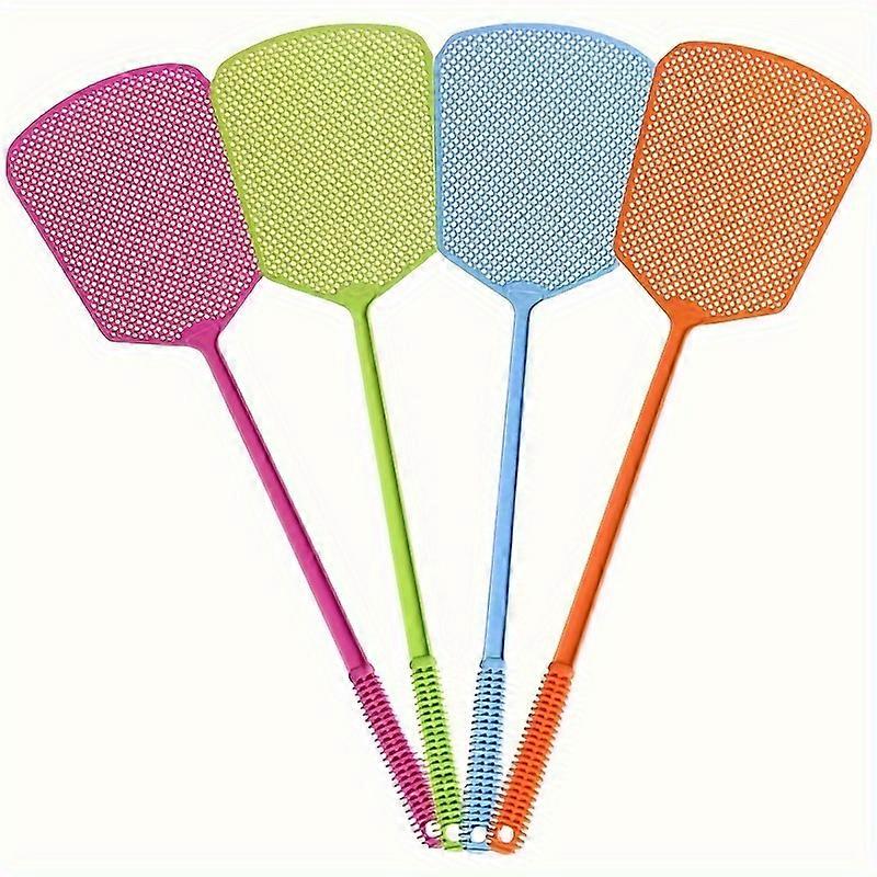 3-Pack Plastic Fly Swatters, Durable Long-Handled Manual Mosquito Insect Killer, Pest Control for Home, Apartment, and College Dorm Essentials