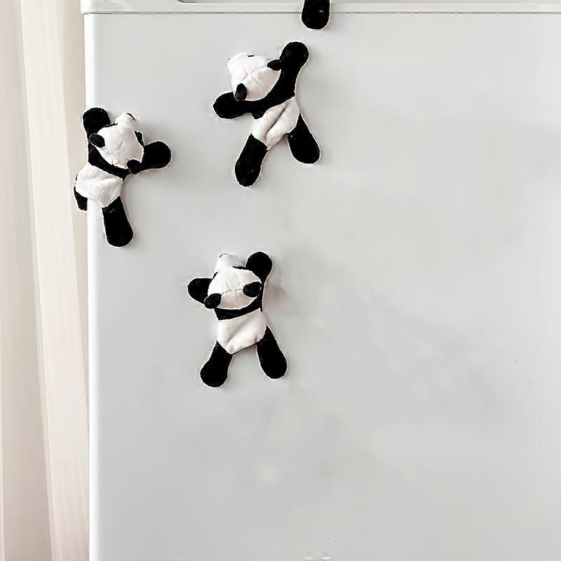3pcs愛らしい漫画パンダ冷蔵庫マグネット - キッチン、オフィス、ホワイトボード、ロッカー、