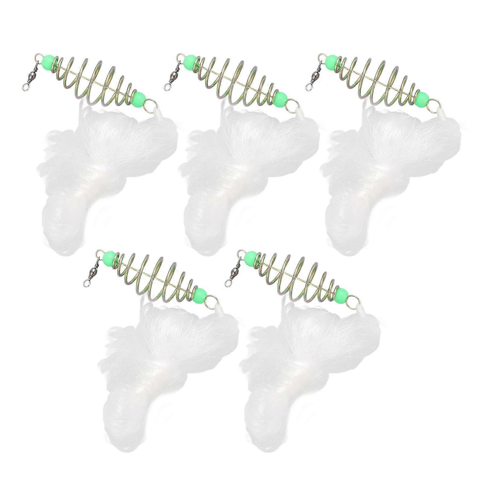 5pcs Fishing Net Spring Explosion Hook Bundle Net Fishing Tackle Accessory For Shoal Stream Pond