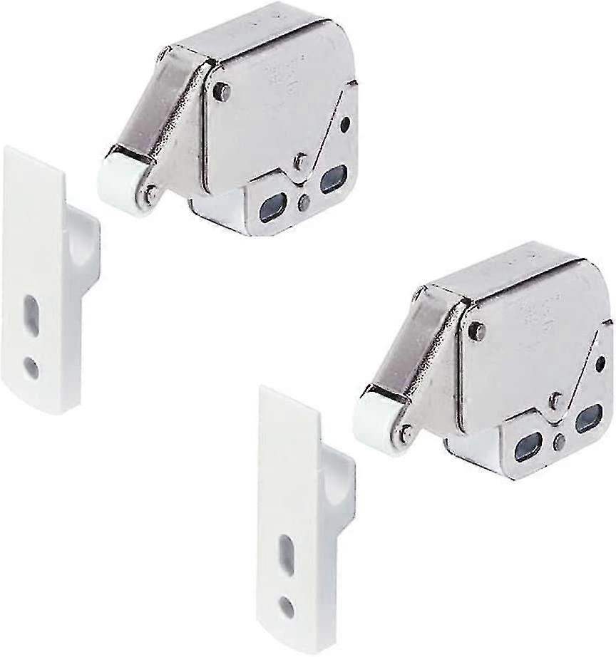 Mini Latch Automatic Spring Catch (2pcs, Blanco)