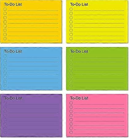 Pack To Do List, 10 x 7cm Sticky Notes Notepad Lined Sticky Notes Self-Adhesive Daily List Notepad for Office Home School (450 Sheets)