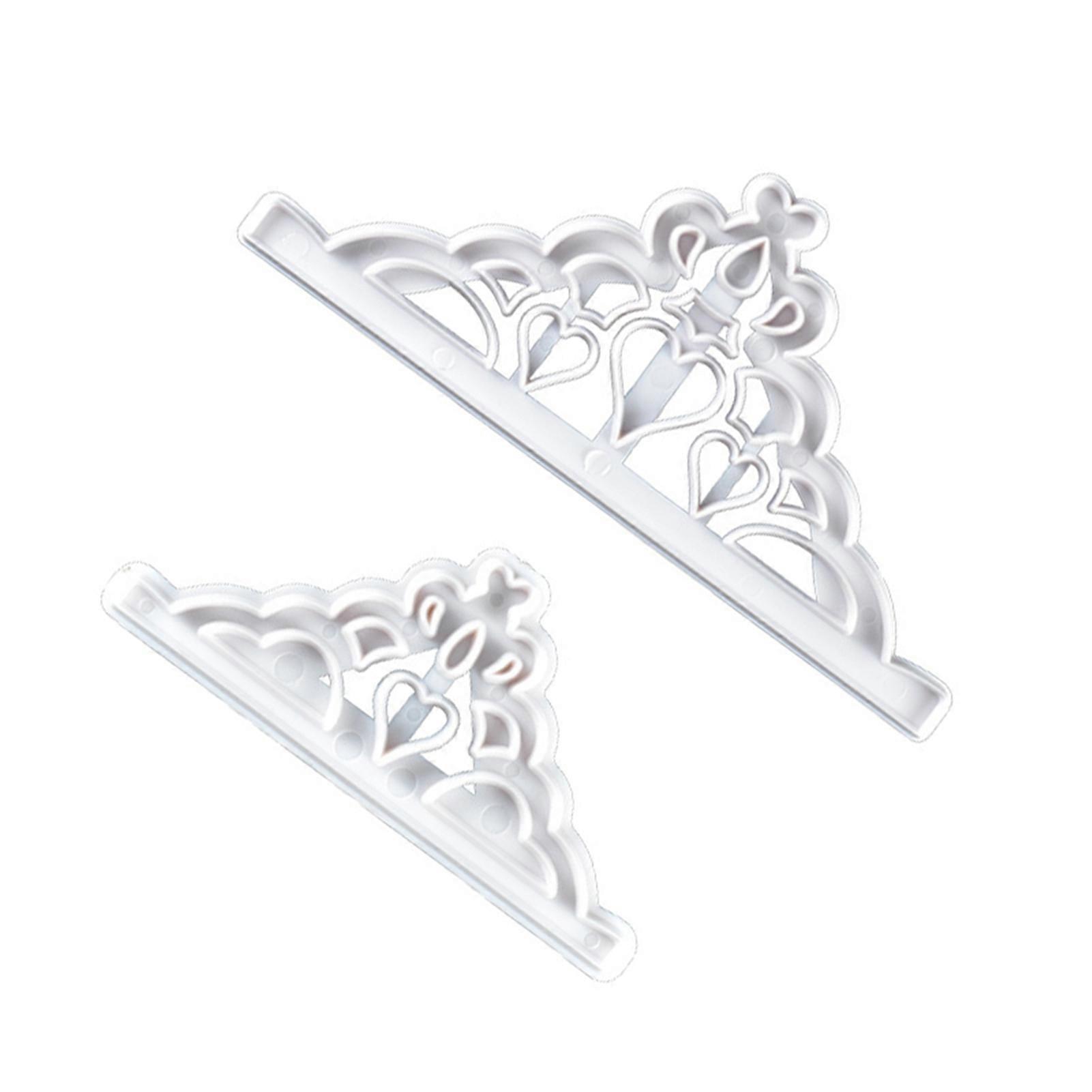 6 Pcs Crown Cookie Cutters Set Tiara Fondant Cutter