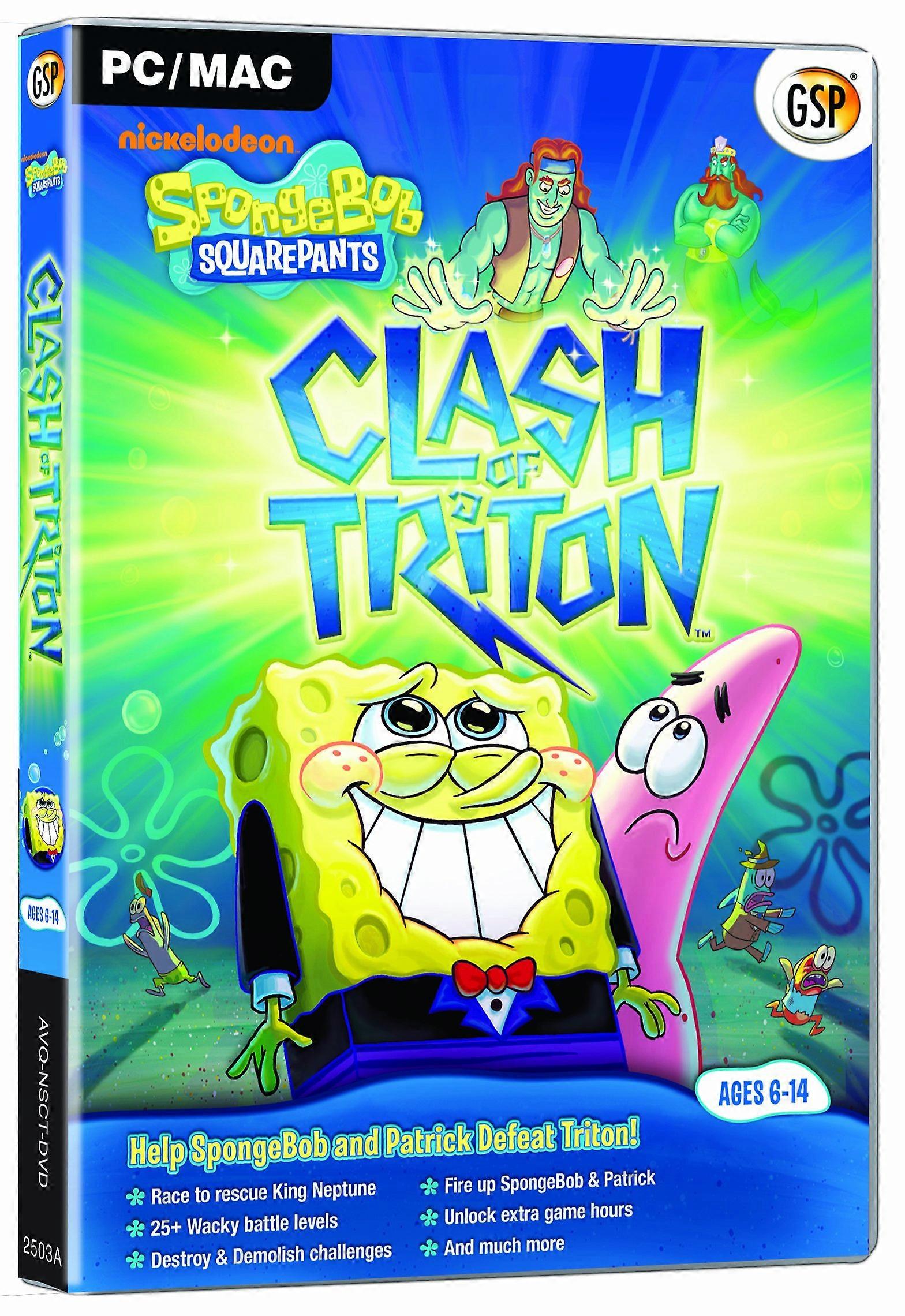 SpongeBob Clash of Triton (PCMac CD) - New & Sealed