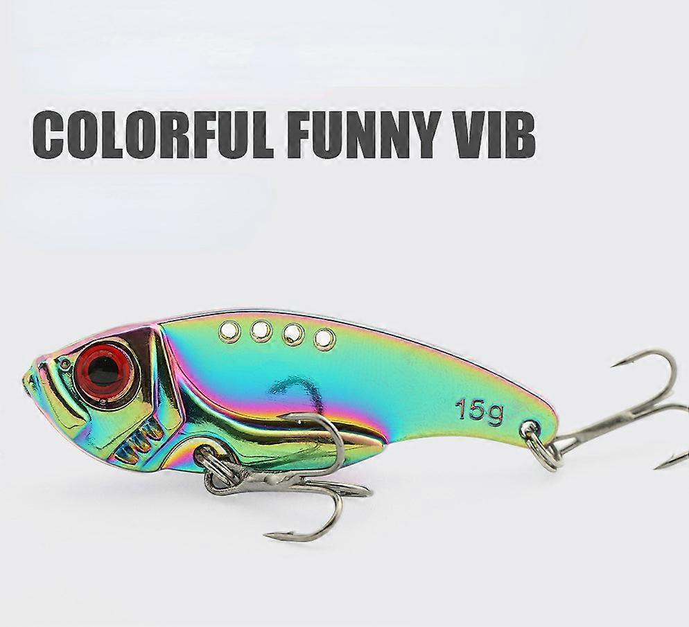 Fishing Baits 10pcs Colorful Funny Vib Tossing Metal Sequins Weever Freshwater Sea Lure