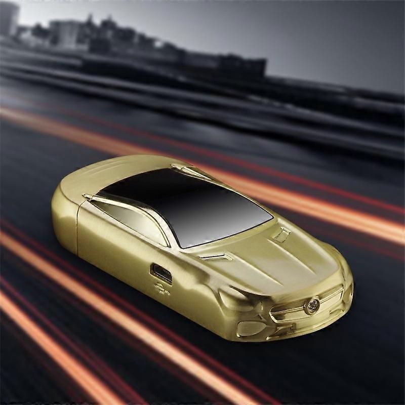 Double Arc Electric Lighter Usb Rechargeable Lighter With Fingerprint Sensor Sport Car Shape