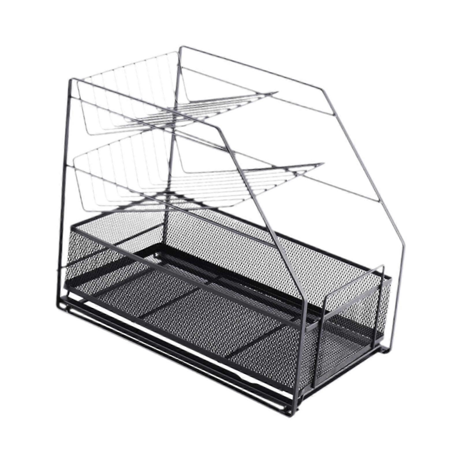 Spice Rack 3 Layer Practical Spice Storage Holder for Tabletop Bathroom Home white