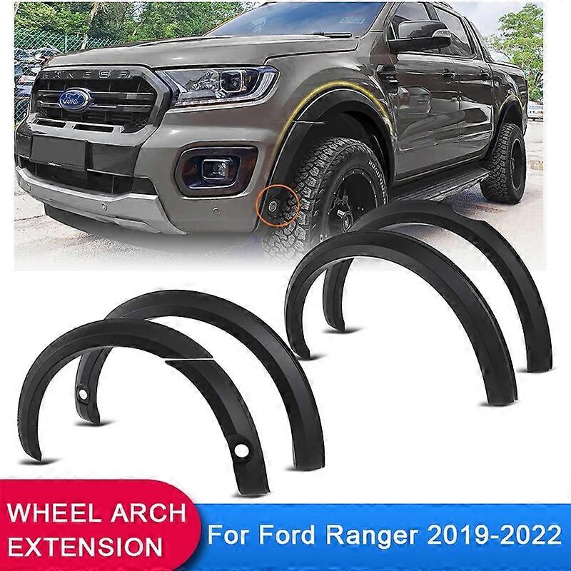 4 FENDER FLARES WHEEL ARCH EXTENSION FOR FORD RANGER XL XLT WILDTRAK T8 ...
