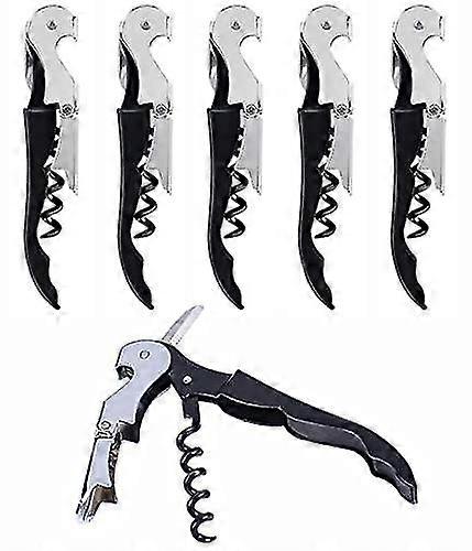 5 Sets Of Corkscrews Wine Openers - Professional Waiter Corkscrews With Foil Cutters For Effortless Wine Opening