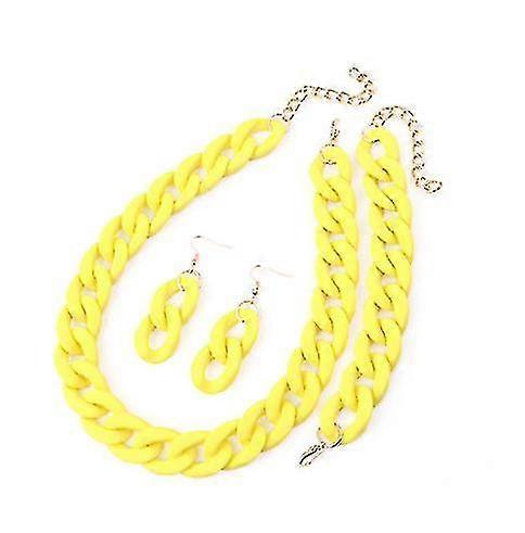 Mouton De Poisson Nouveau Acrylique Longue Chaîne Collier Boucles D’oreilles Pour Femmes Coloré Résine Chaîne Collier Pendentif Colliers De Mode Bijoux-hy