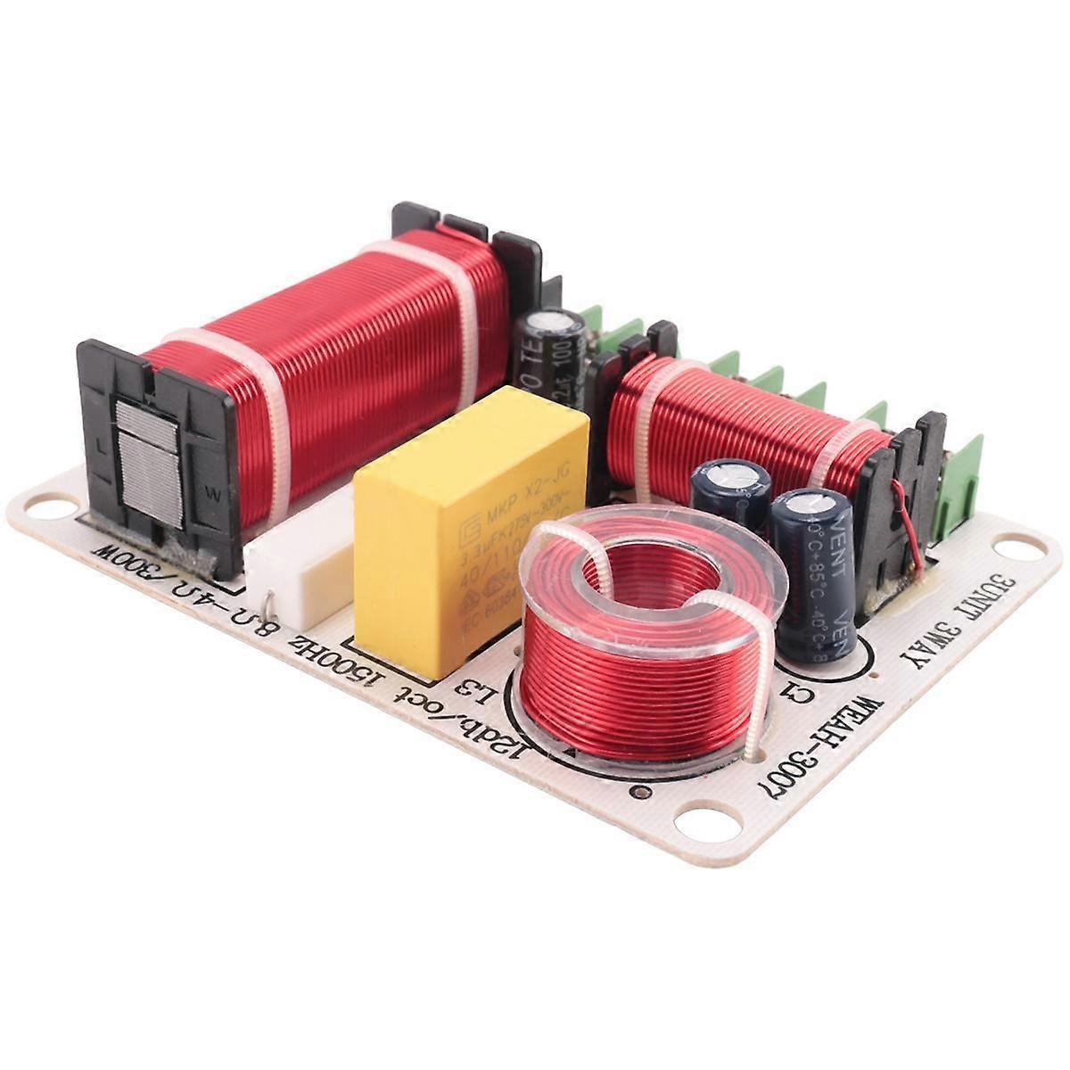 3 Way Speaker Frequency Divider 300W HiFi Crossover Filter Frequency Distributor for DIY Home Speak