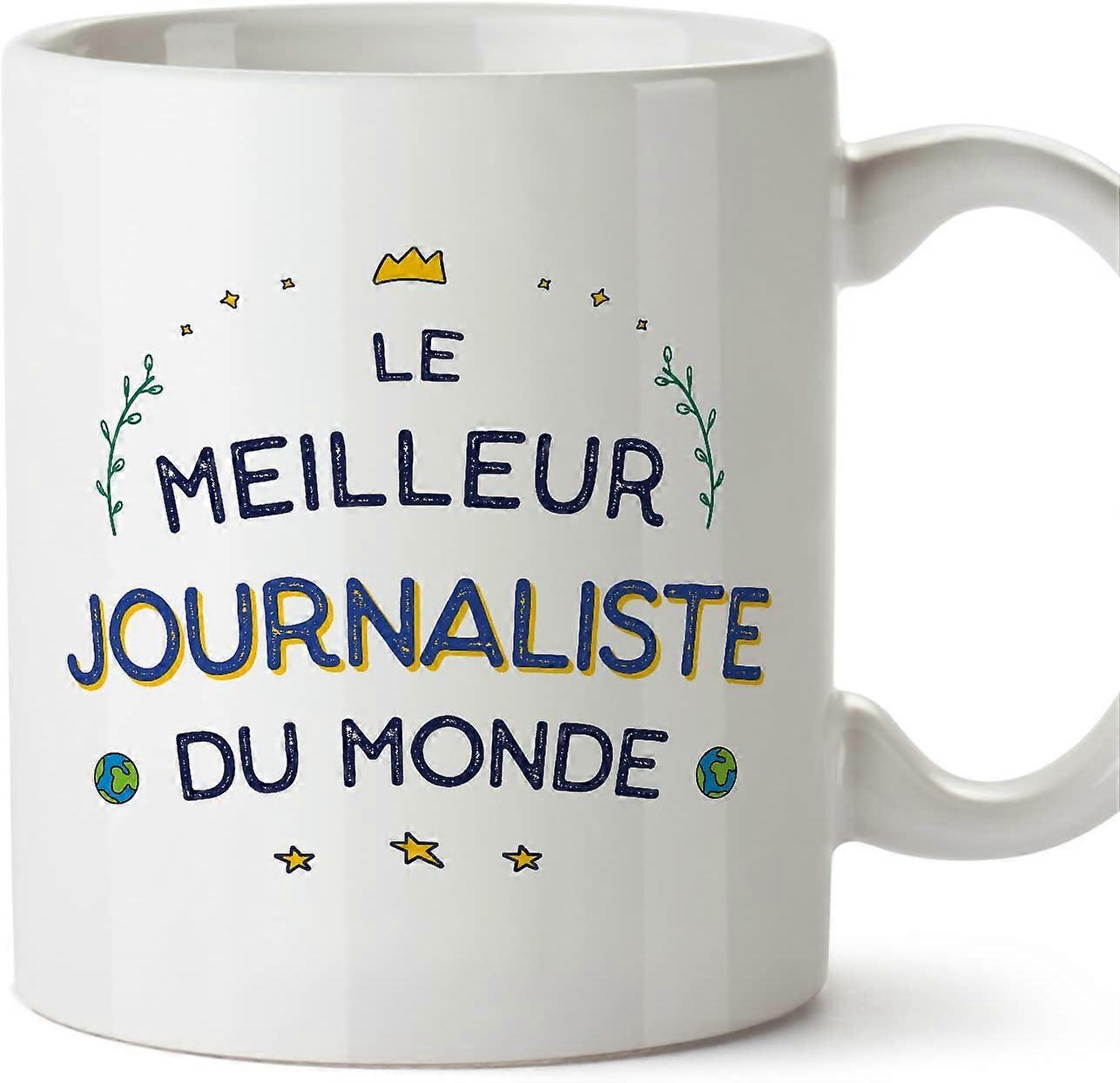 フランスのジャーナリストマンマグカップMeilleurデュモンド同僚への面白いギフトセラミック11オンスマグカップ