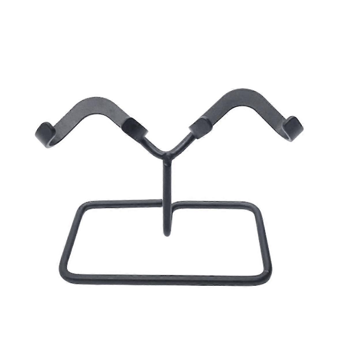 Naturkristall Herz Stein Mine Ständer Halter Cluster Fossil Probe Lagerung Display Rack Base Brackets Schwarz
