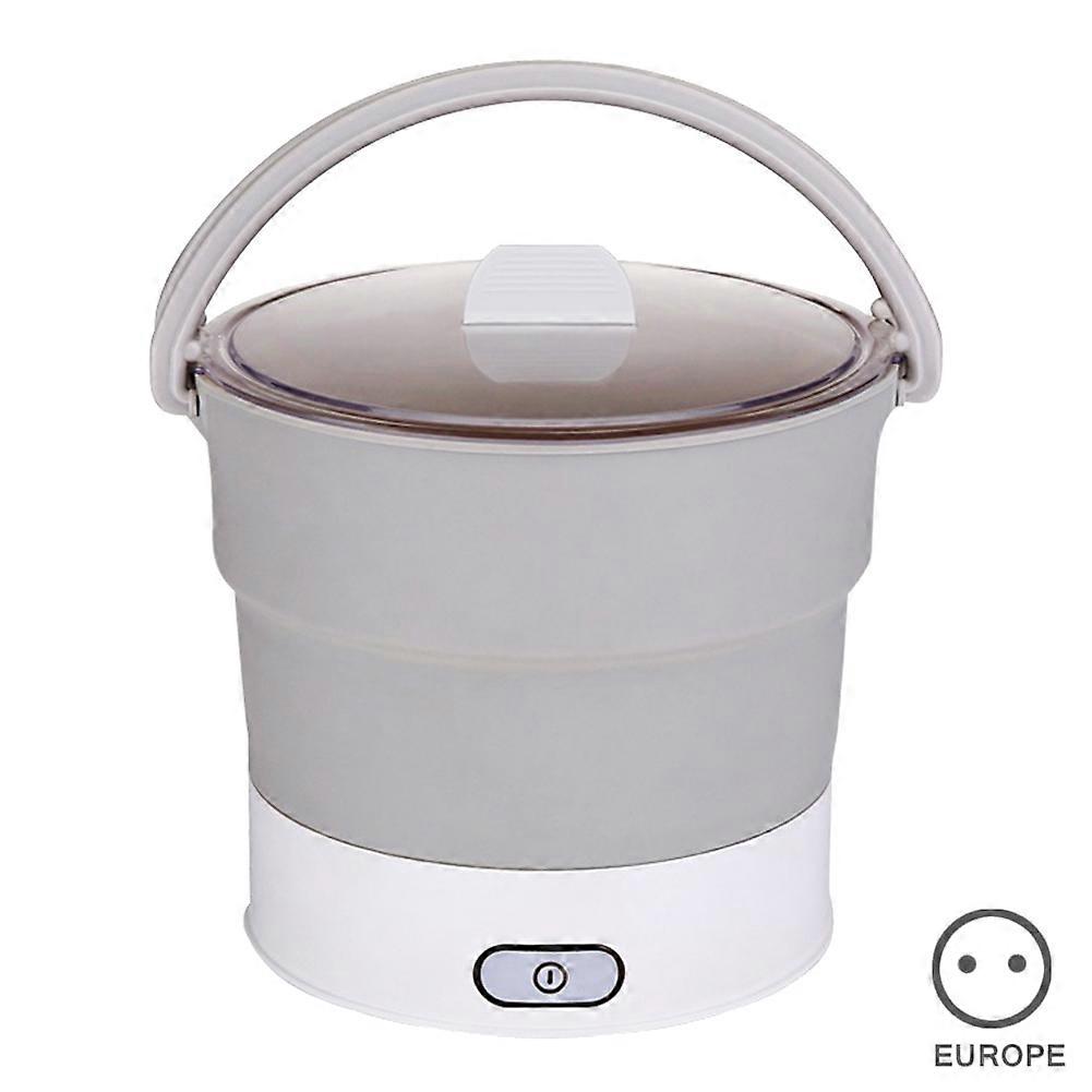 Folding Hot Pot Electric Skillet Kettle Heated Food Container Travel Cooker Tool
