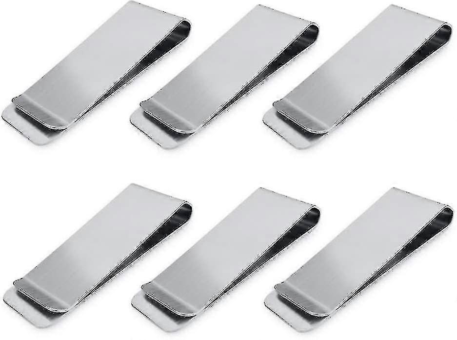 مقاطع نقود من الفولاذ المقاوم للصدأ ، حامل نقود وبطاقات Lmell ، محفظة Lmell بساطتها ، هدية Lmell Super Slim