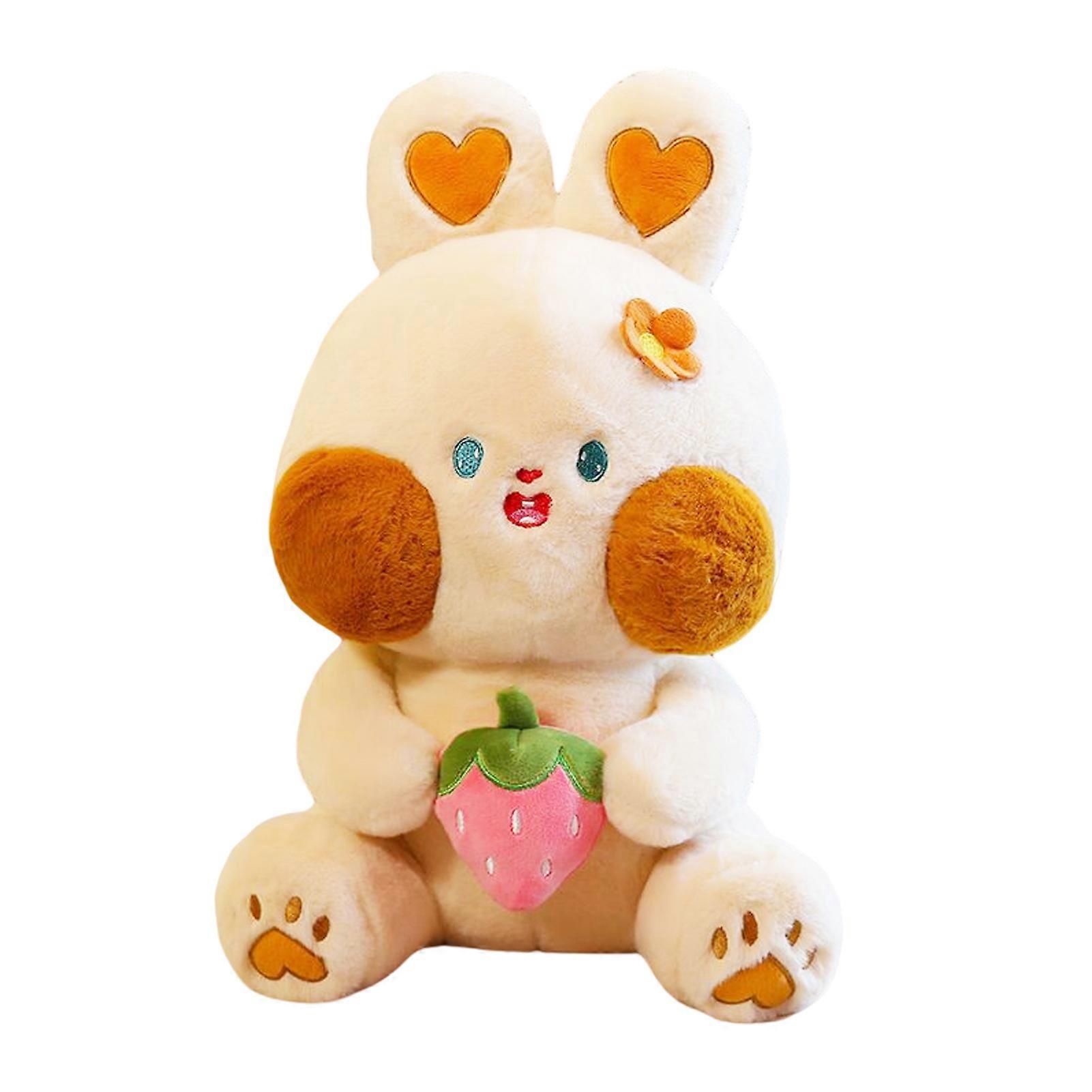 Lapin Kawaii Peluche Jouet Dessin Animé Peluche Oreiller Poupée En Peluche Douce Confortable Douce Douce Douce Douce Douce Peau Pour Les Enfants Noël Journée des Enfants