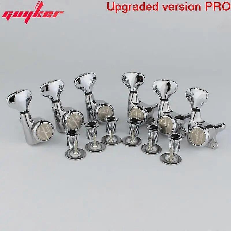 Guitar Machine Heads Tuners Upgraded version Chrome Locking String Tuning Key Pegs Tuners for LP, SG, TL Electric Guitars