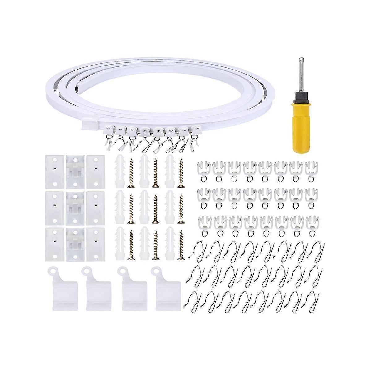 5 Metre Bendable Ceiling Curtain Rail, Flexible Ceiling Curtain Rail, Curtain Rail, Accessories, Curved Curtain Rail