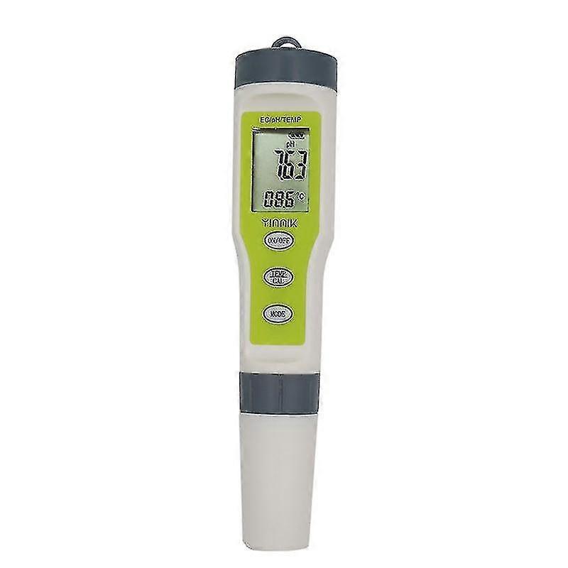Digital Ph Meter Large Waterproof Pen Water Quality Tester 4 In 1with Auto Calibration Function 0-14 Ph Range Tester Kit