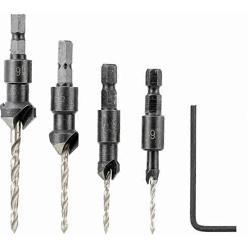 Countersunk Head Conical Drill Bit, Special Shape Hex Drill Bit Woodworking Hole Saw
