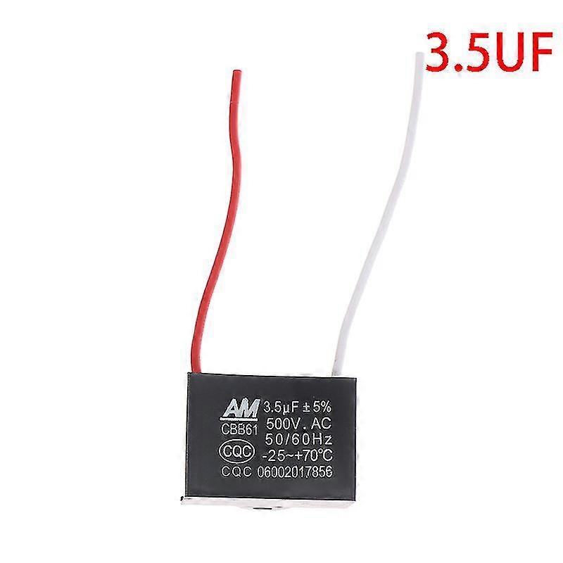 Cbb61 450v 1uf ~ 12uf Terminal Plafondventilator Motor Lopende Rechthoek Start Condensator