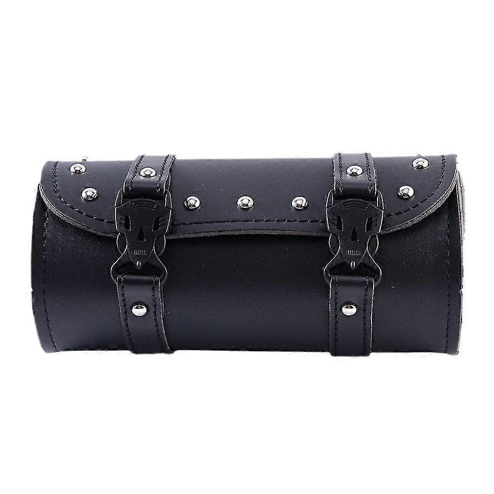 Motorcycle Front Fork Tool Bag Pouch Storage Luggage SaddleBag Leather