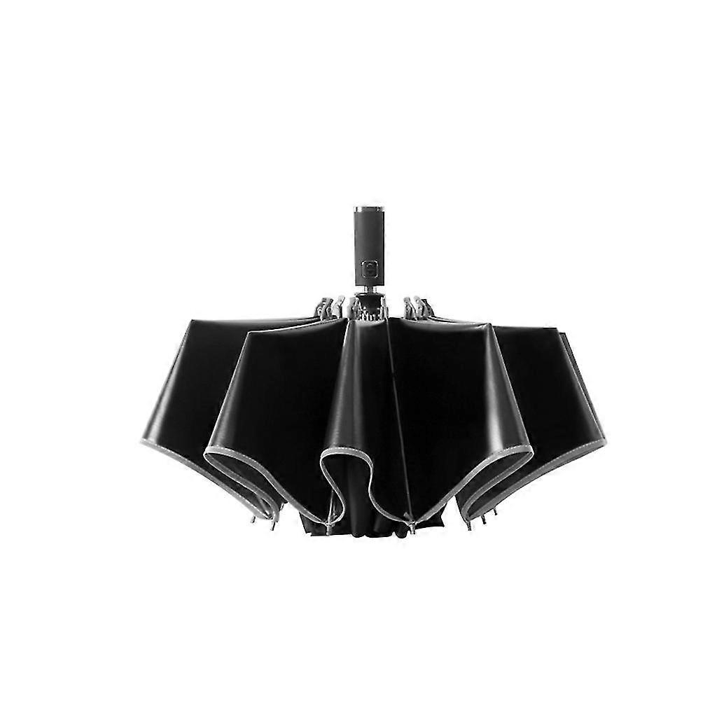 Automatic Umbrella Reverse Folding Business Umbrella With Reflective Strips