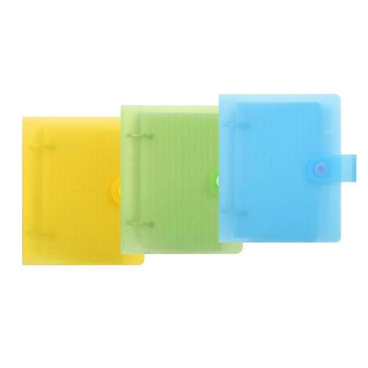 3 Pack Index Card Binder with Dividers, 60 Sheet Each, 3x5 Index Card Holder Index Card Organizer Binder Notebook