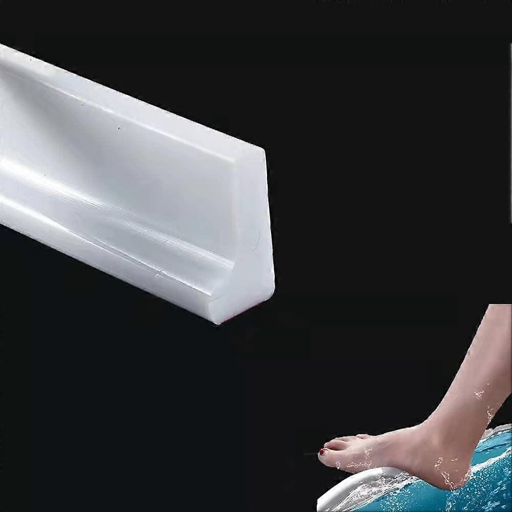 2M/78inch Silicone Shower Threshold Water Barrier(L shape)