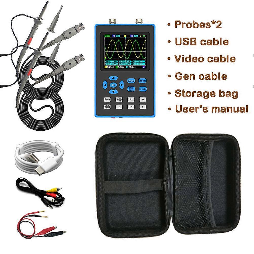 DSO2512G 120M Bandwidth Digital Oscilloscope 500MSa/s Sampling Rate With Dual Channel FFT Spectrum Analysis Oscilloscope