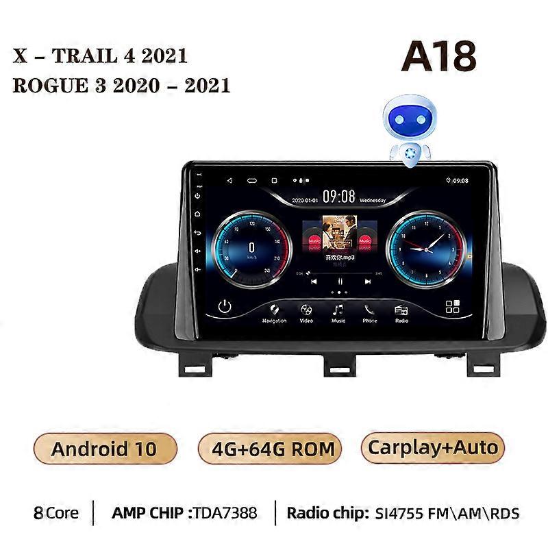For Nissan X-Trail xtrail X - Trail 4 T33 2021 Rogue 3 III 2020 - 2021 Car Radio Multimedia Video Player Navigation GPS