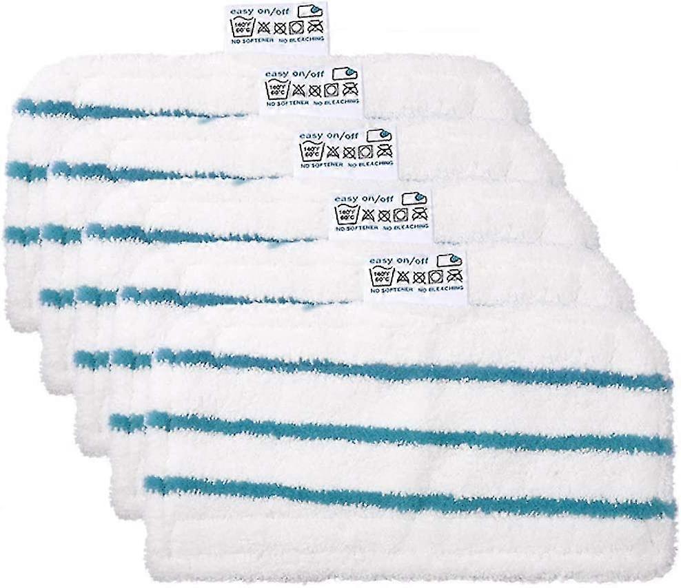 5 Pack Microfibre Replacement Cleaning Pads For Black Decker Steam Mop