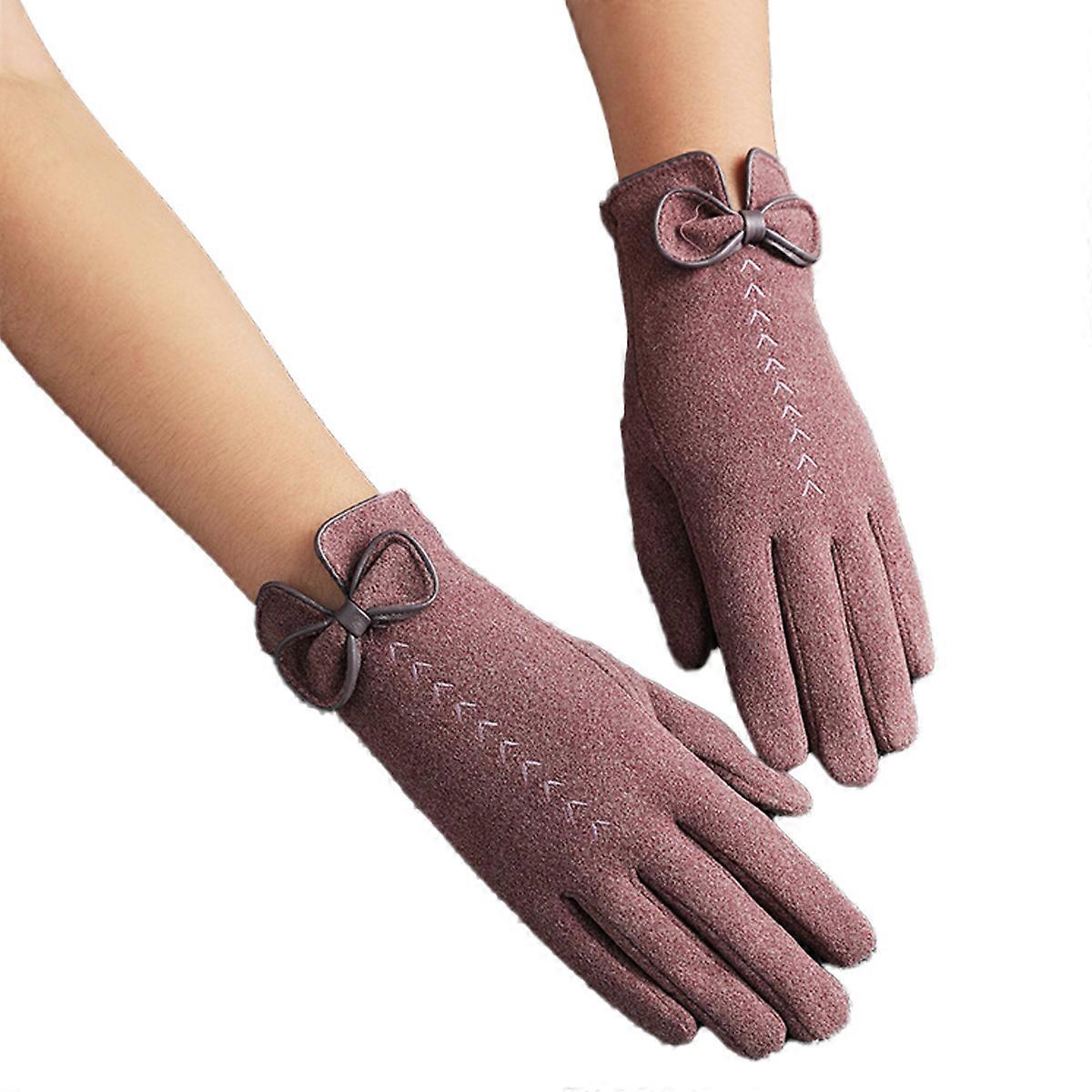 Winter Touch Screen Texting Warm Gloves with Thermal Soft Lining for Women