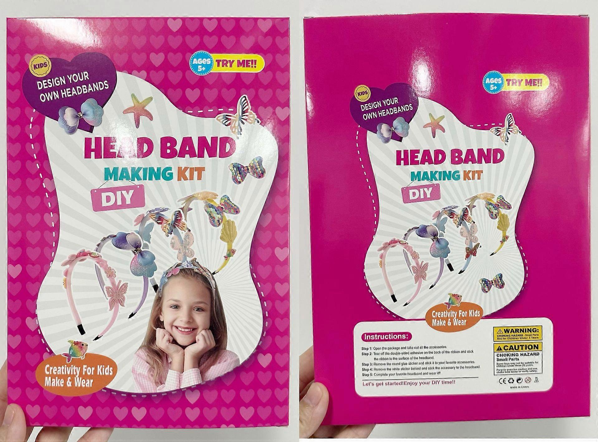 ZLPABO Bastelset Für Mädchen 4-12 Jahre – DIY Haarschmuck Mit Einhorn & Meerjungfrau (49-teilig)