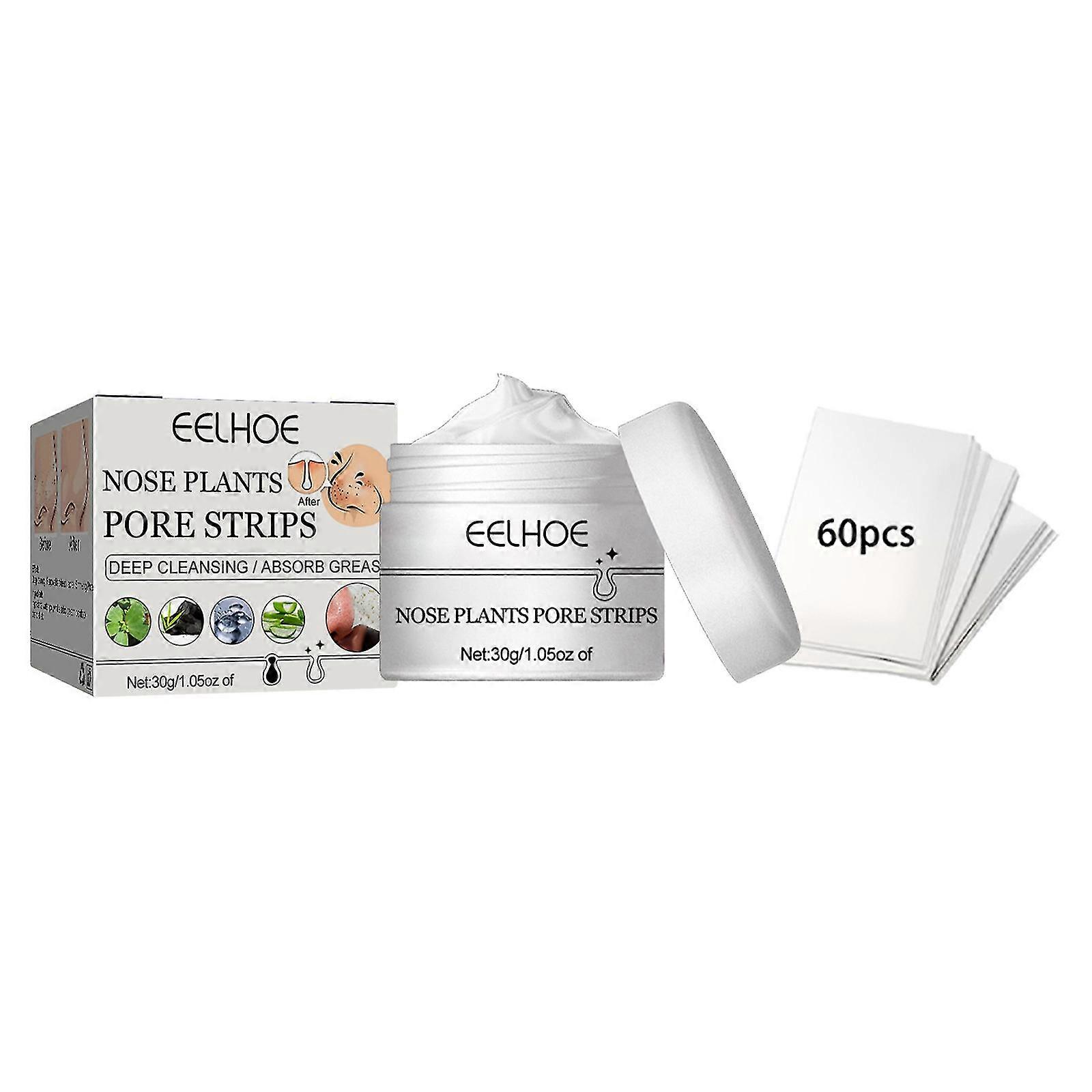 Blackhead Removal Nose Strips Clean Pores Acne Blackheads T-zone Care Shrink Pores Nose Strips Strawberry Nose-1 Box