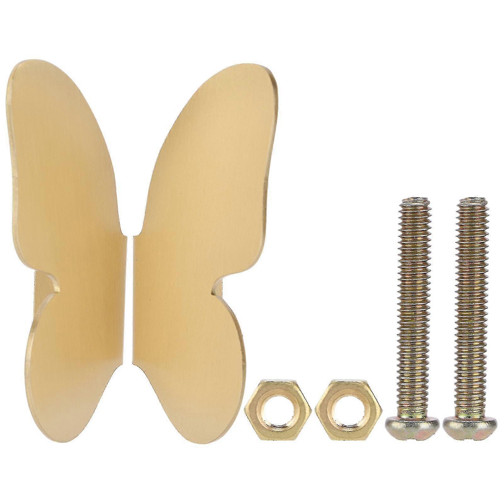Decorative Butterfly Wardrobe Door Handles Copper Cabinet Pulls Handles Drawer Knobs