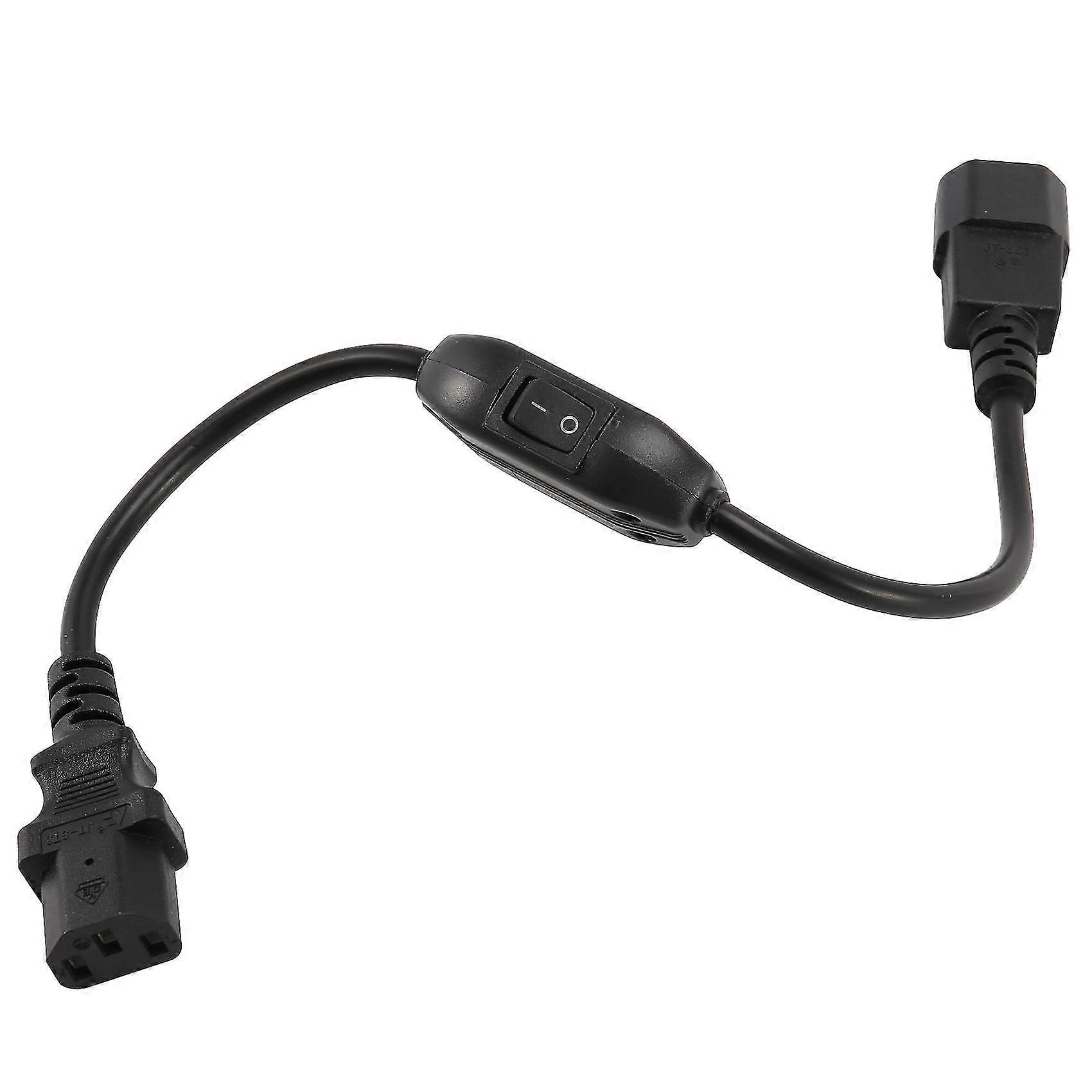 Spezielles PDU-USV-Netzkabel, IEC 320 C14 auf C13 mit Ein-/Ausschalter 30cm