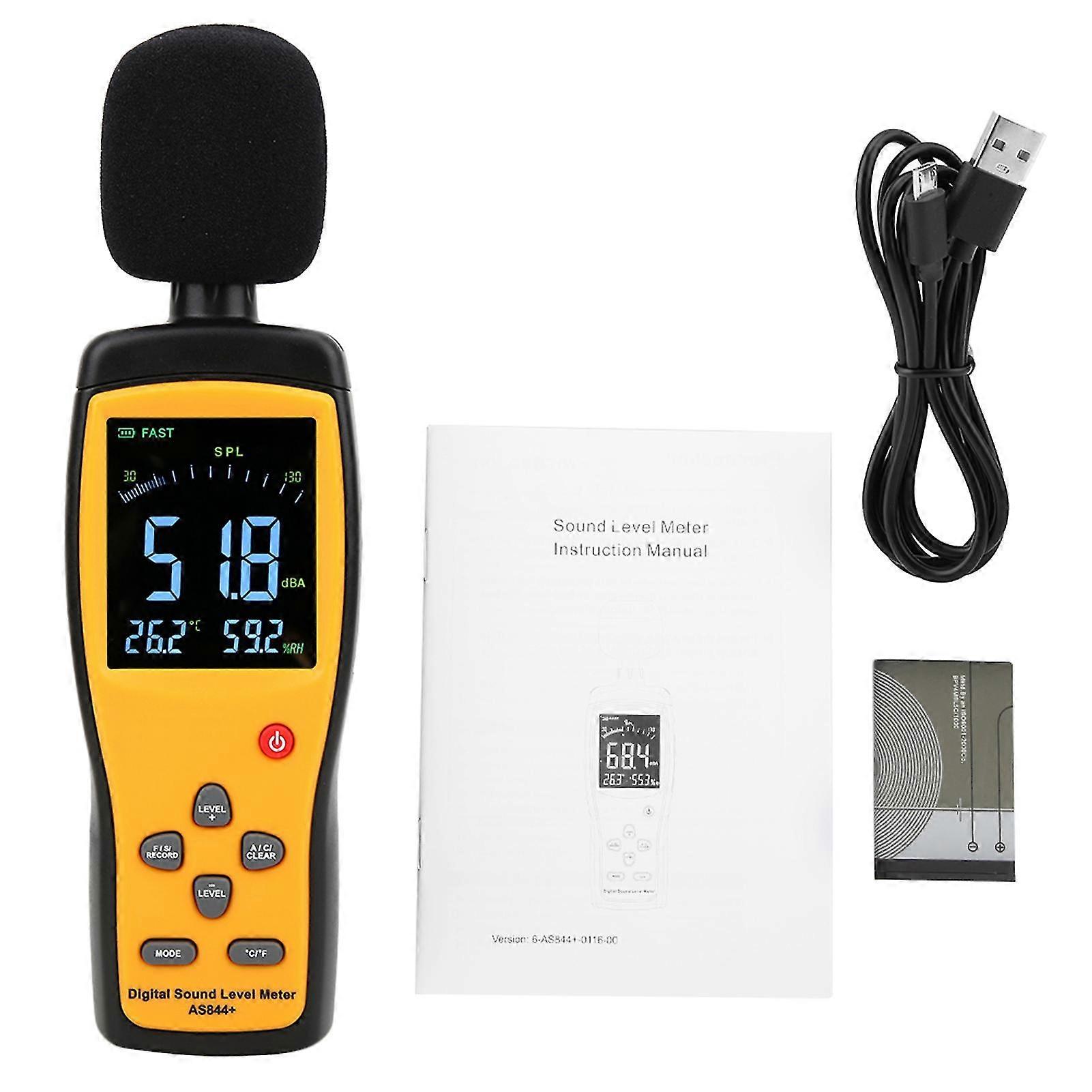 SMART SENSOR AS844 LCD Digital Sound Level Meter with Data Storage Function