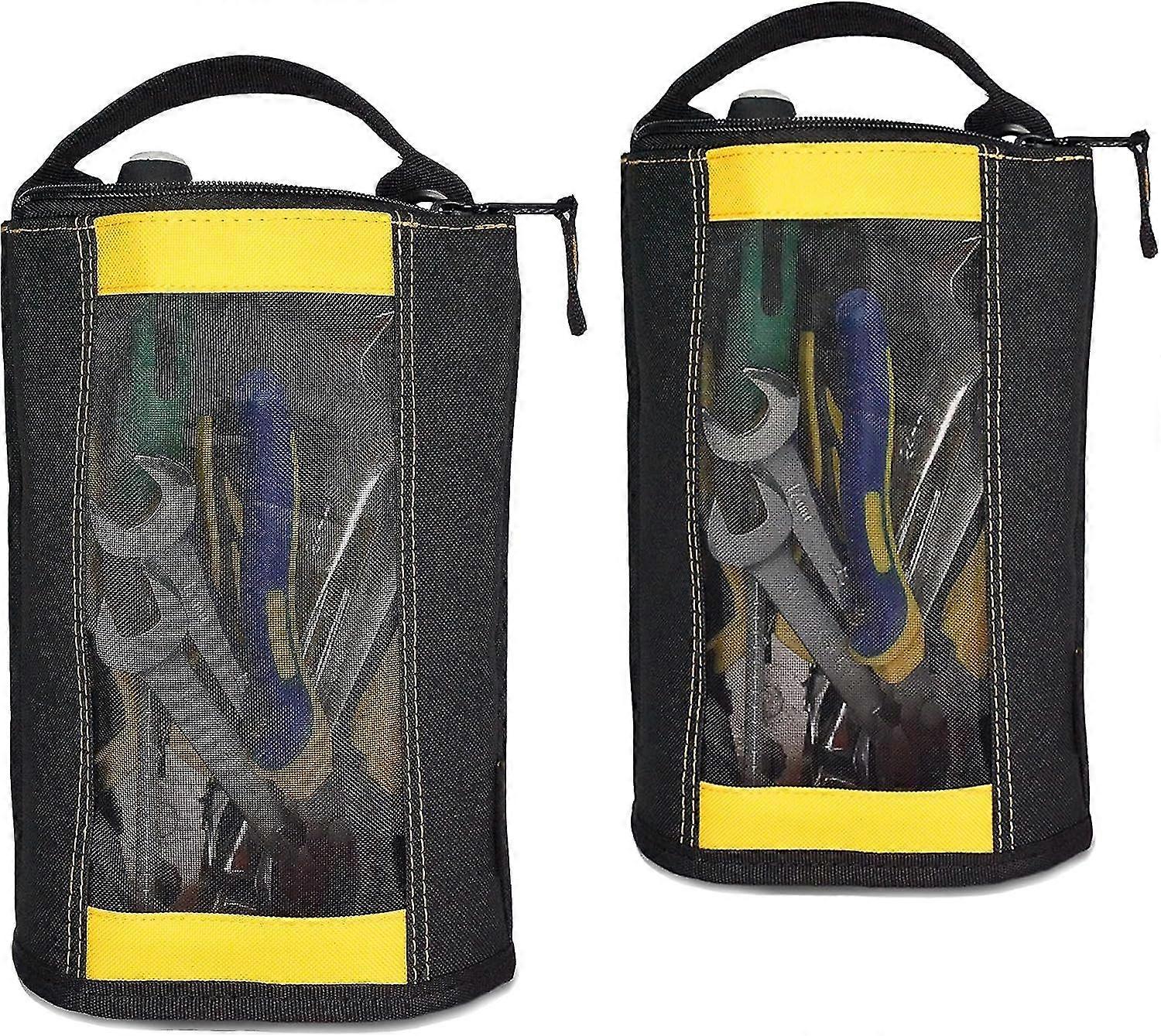 2 Pack Canvas Tool Pouch With Zipper And Hanging Eyelets Chumian