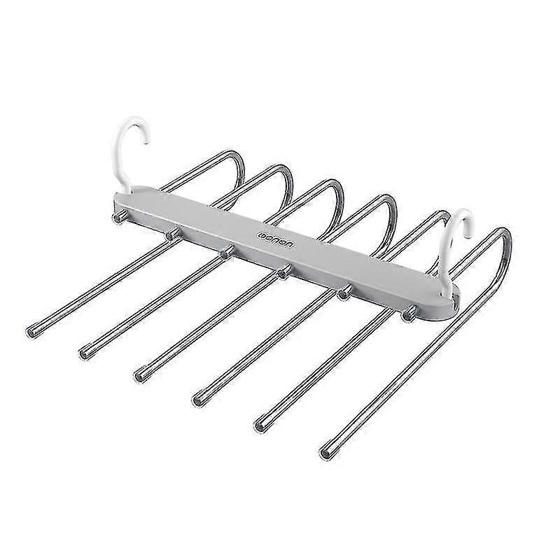 Magic Pants Hangers, Space-saving Closet Hangers 5 Layers 2 Uses Multi-functional Pants Rack