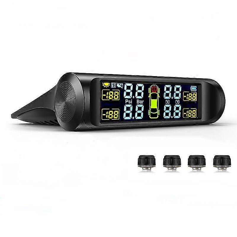 External Solar Wireless Tire Pressure Moning System Tpms Tire Temperature Detector