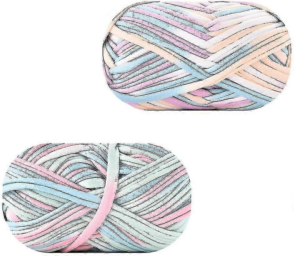 2 Stück Strickhäkelgarn, Dickes Garn zum Häkeln oder Stricken, Stricken